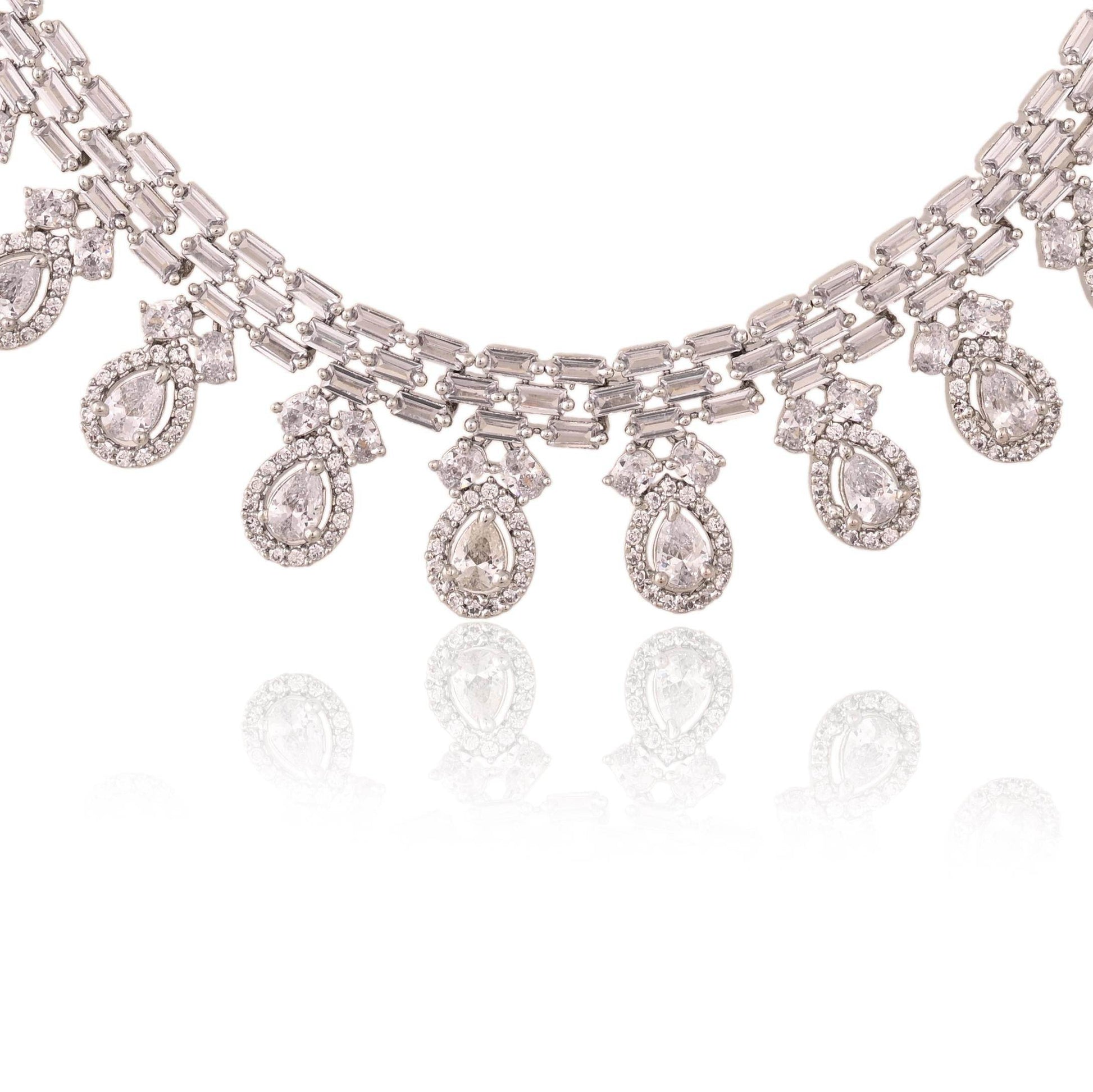 Women's Handmade CZ Necklace – A Delicate Jewelry Piece to Adorn Your Neck T4 Jewels