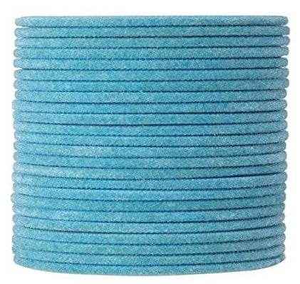 T4 Jewels Velvet Metal Bangle Set (Pack Of 24) Sky Blue Metal Bangles T4 Jewels