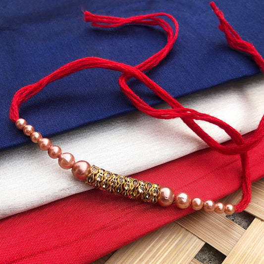 T4 Jewels Royal Red Thread Rakhi with Antique Finish | SR39 🔴👑 Rakhi T4 Jewels