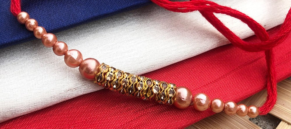 T4 Jewels Royal Red Thread Rakhi with Antique Finish | SR39 🔴👑 Rakhi T4 Jewels