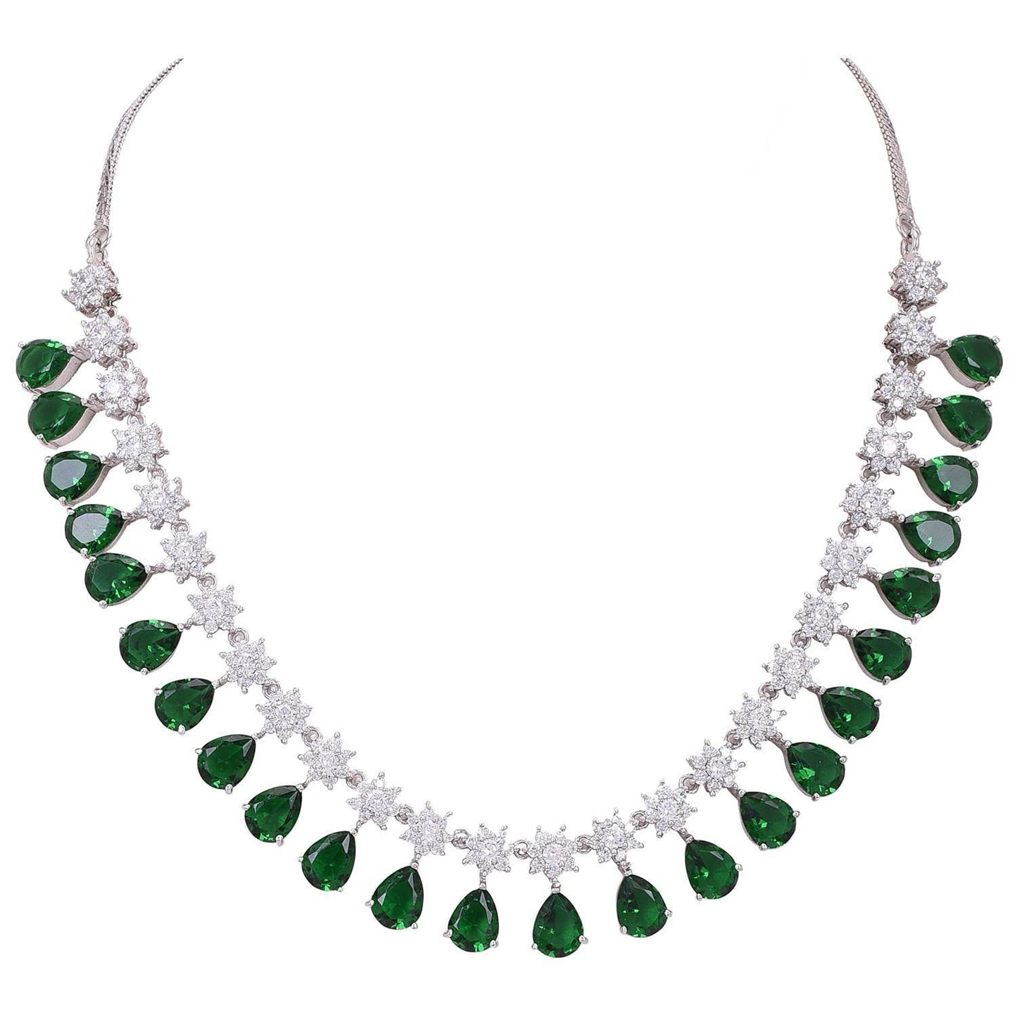 Luxurious Handmade CZ Necklace Set Jewelry for Women - Add a Touch of Sparkle T4 Jewels