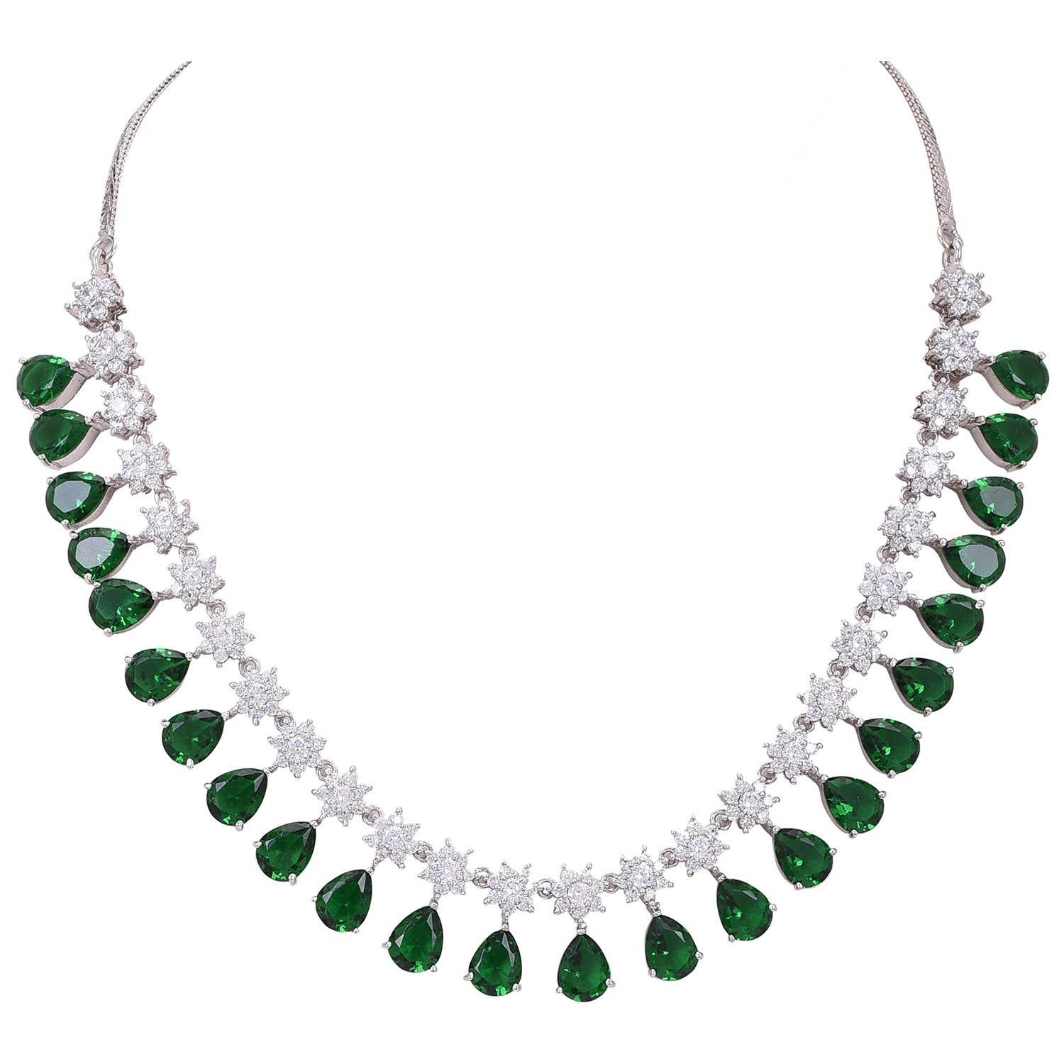 Luxurious Handmade CZ Necklace Set Jewelry for Women - Add a Touch of Sparkle T4 Jewels