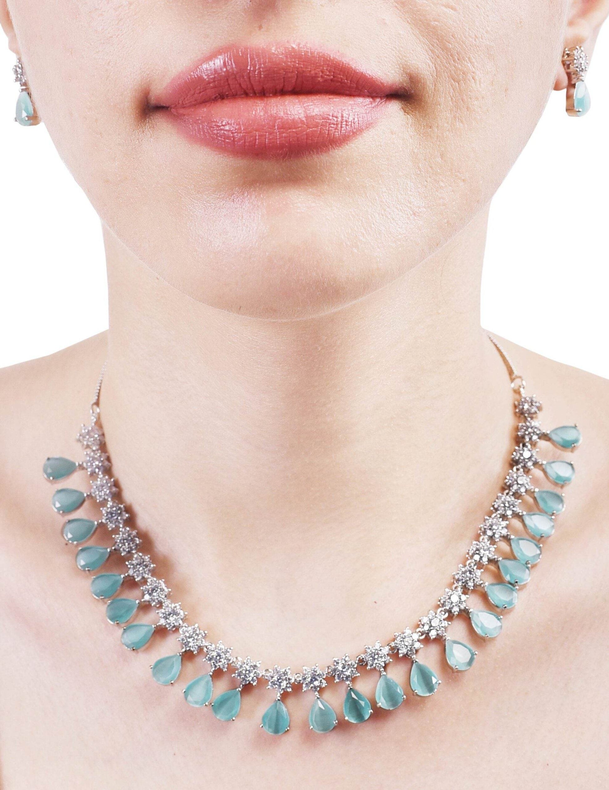 Stylish Handmade CZ Necklace Set Jewelry for Women - Showcase Your Style T4 Jewels