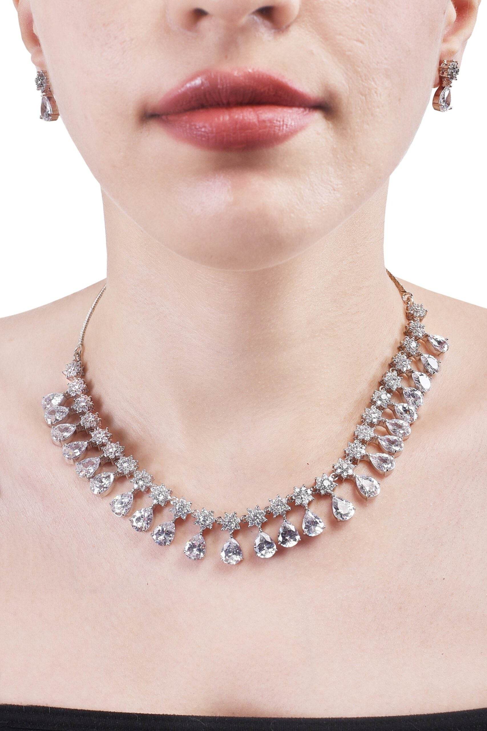 Charming Handmade CZ Necklace Set Jewelry for Women - An Everyday Essential T4 Jewels