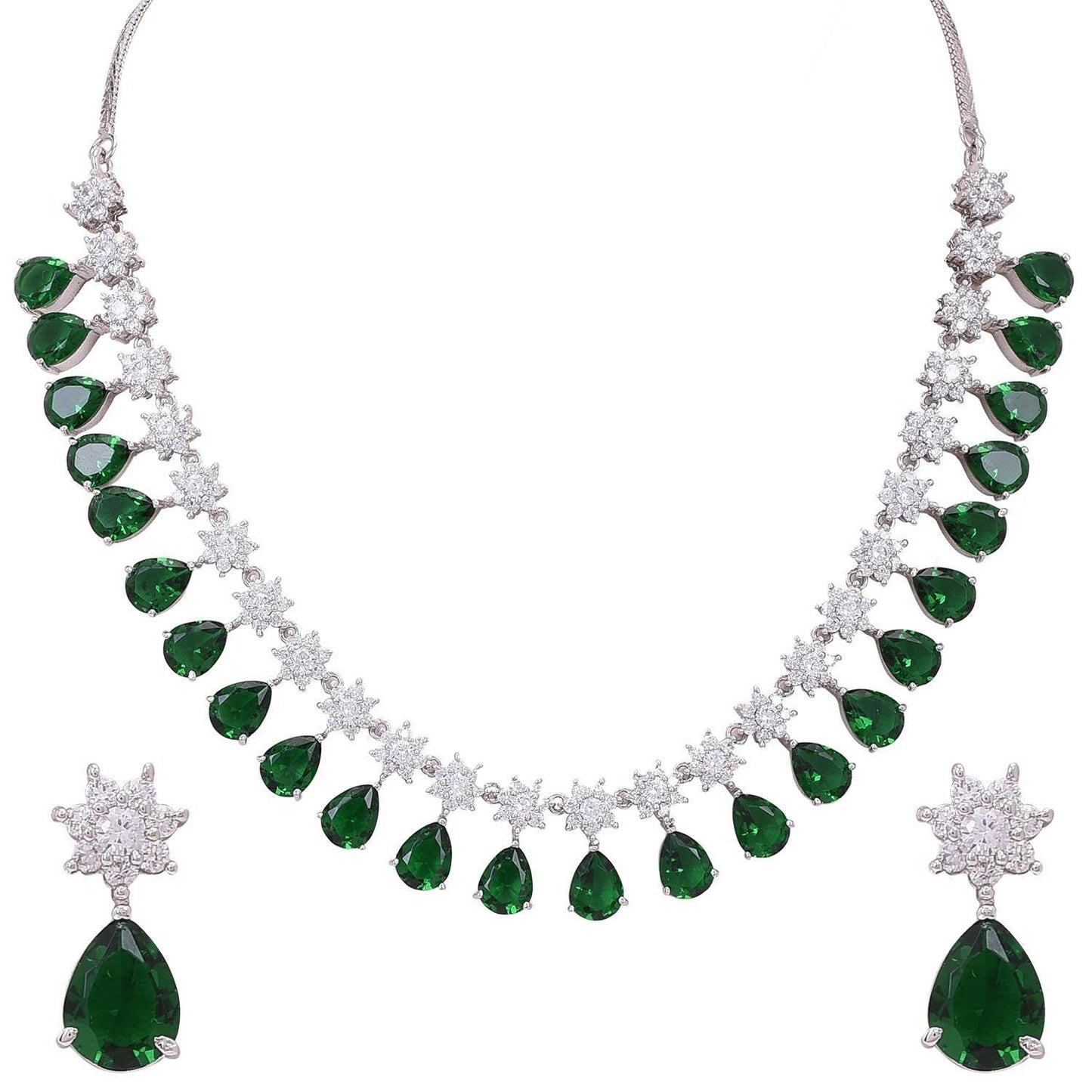 Luxurious Handmade CZ Necklace Set Jewelry for Women - Add a Touch of Sparkle T4 Jewels
