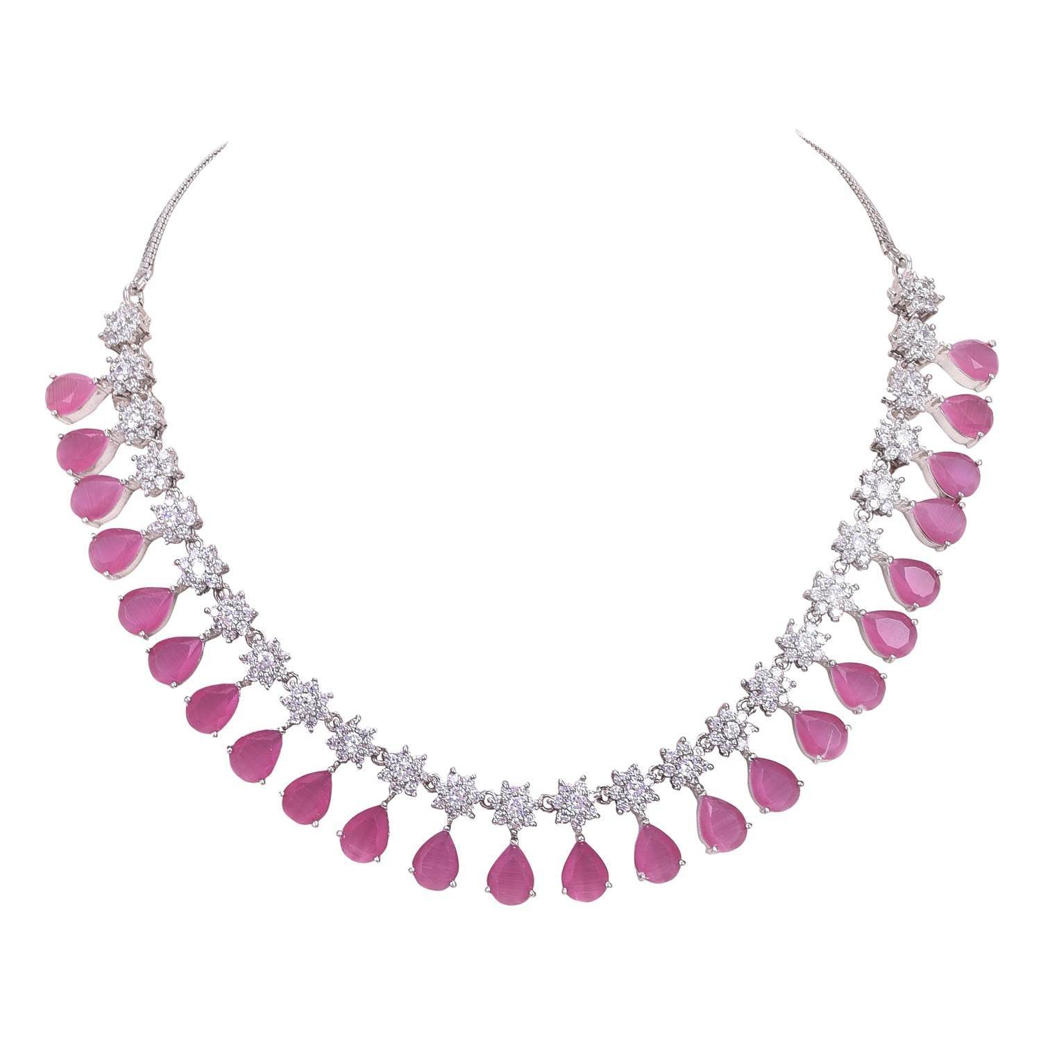 Feminine Handmade CZ Necklace Set Jewelry for Women - Show Your Femininity T4 Jewels