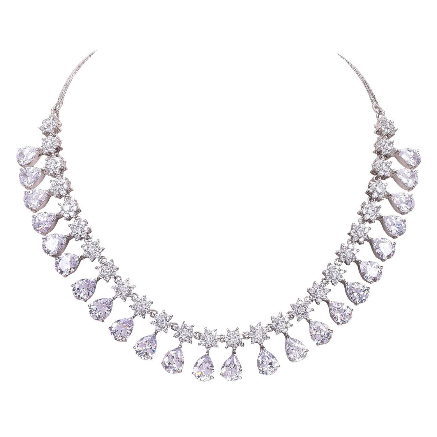 Charming Handmade CZ Necklace Set Jewelry for Women - An Everyday Essential T4 Jewels