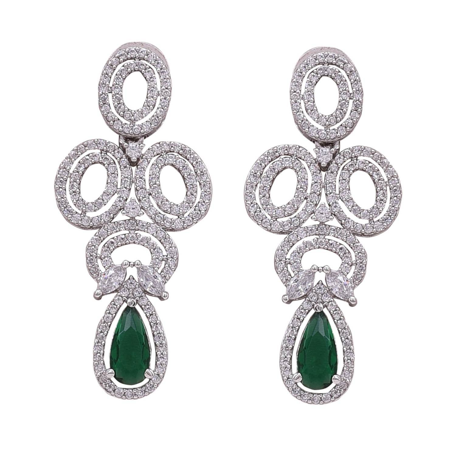 Glittering Handmade CZ Necklace Set Jewelry for Women - Shine Bright! T4 Jewels