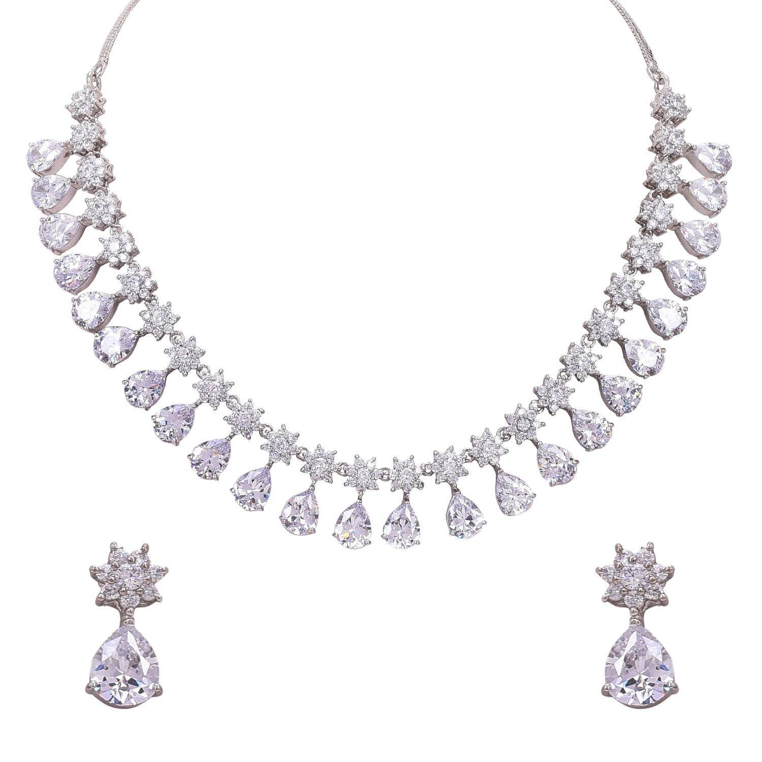 Charming Handmade CZ Necklace Set Jewelry for Women - An Everyday Essential T4 Jewels