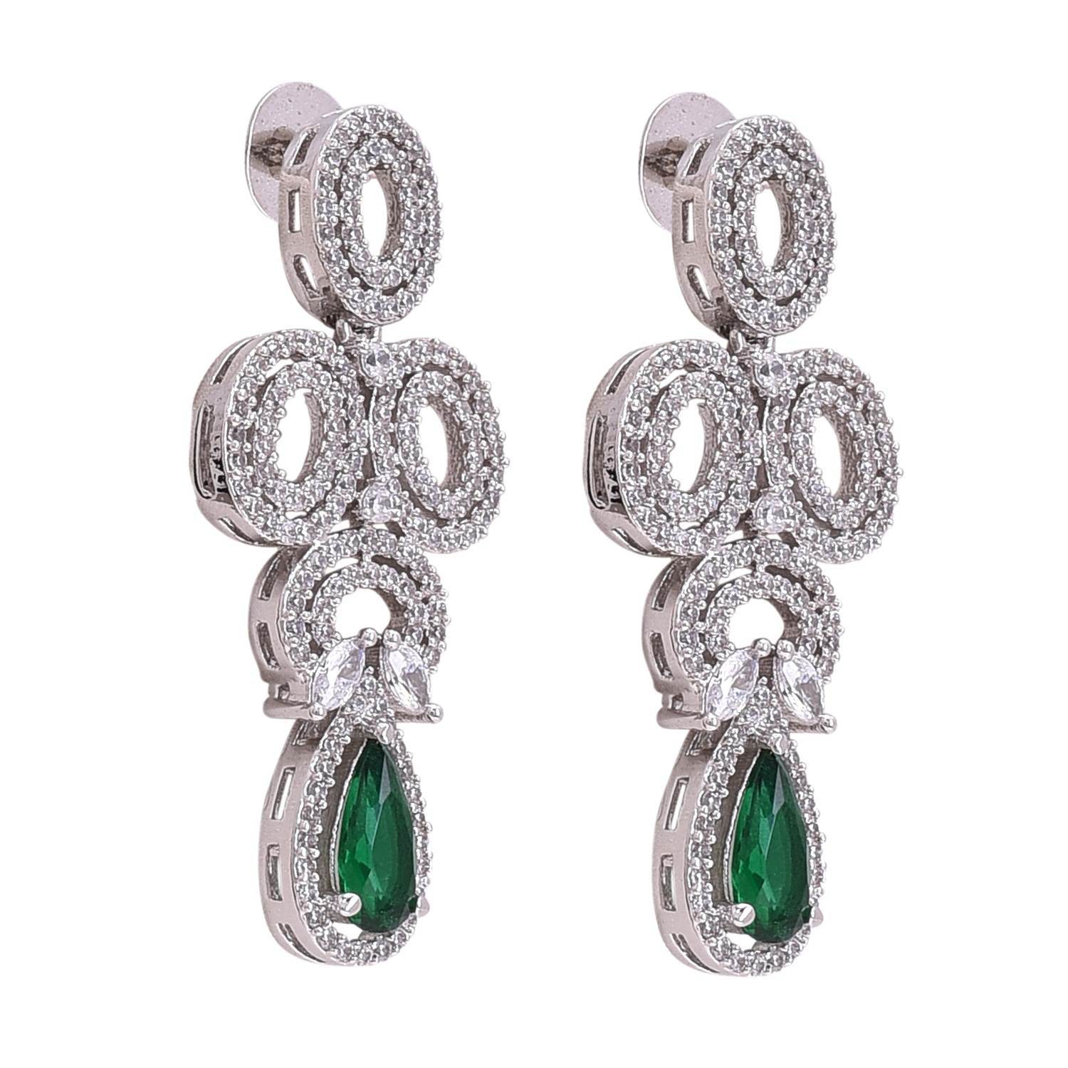 Glittering Handmade CZ Necklace Set Jewelry for Women - Shine Bright! T4 Jewels