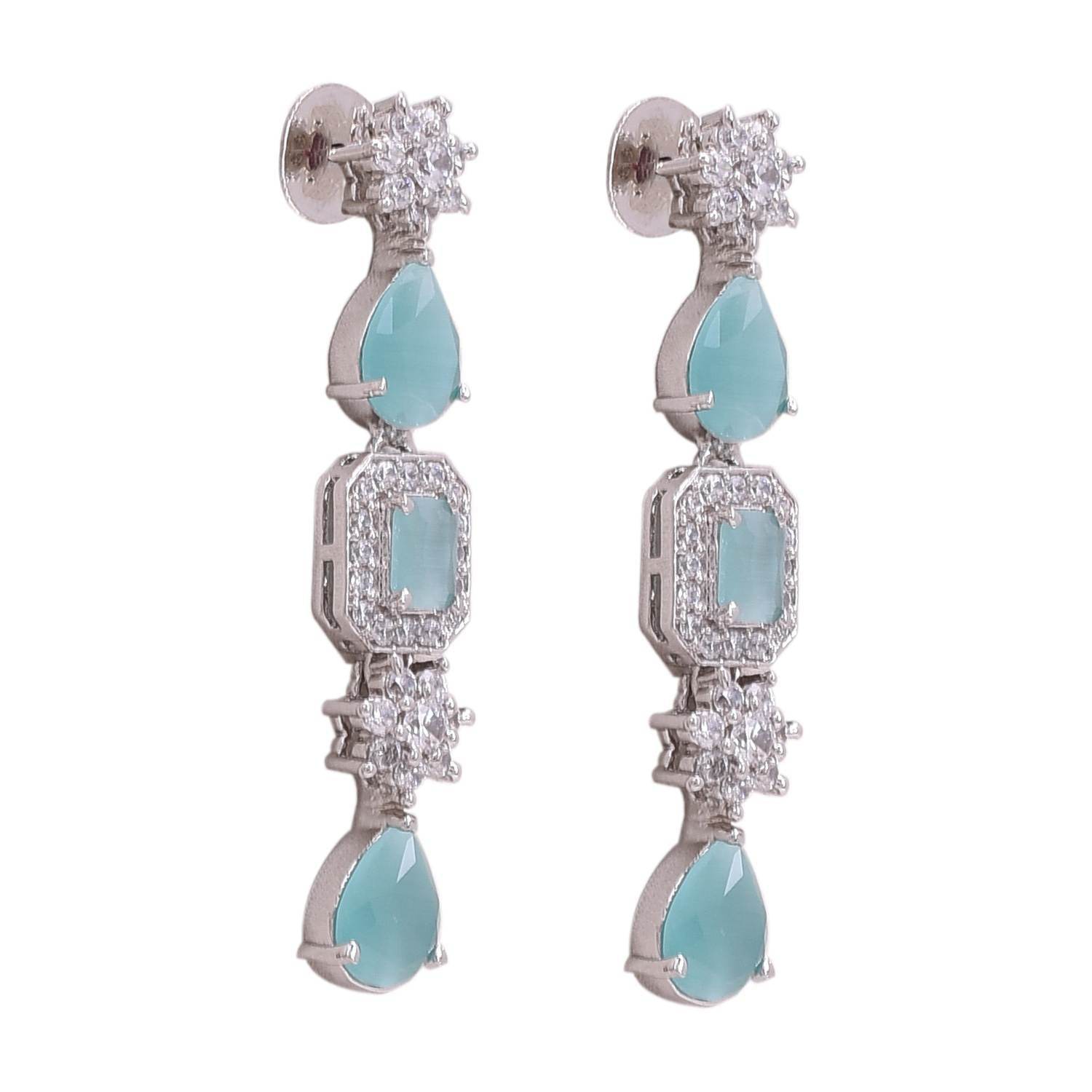 Charming Handcrafted CZ Necklace Set - A Lovely and Feminine Jewelry Piece T4 Jewels