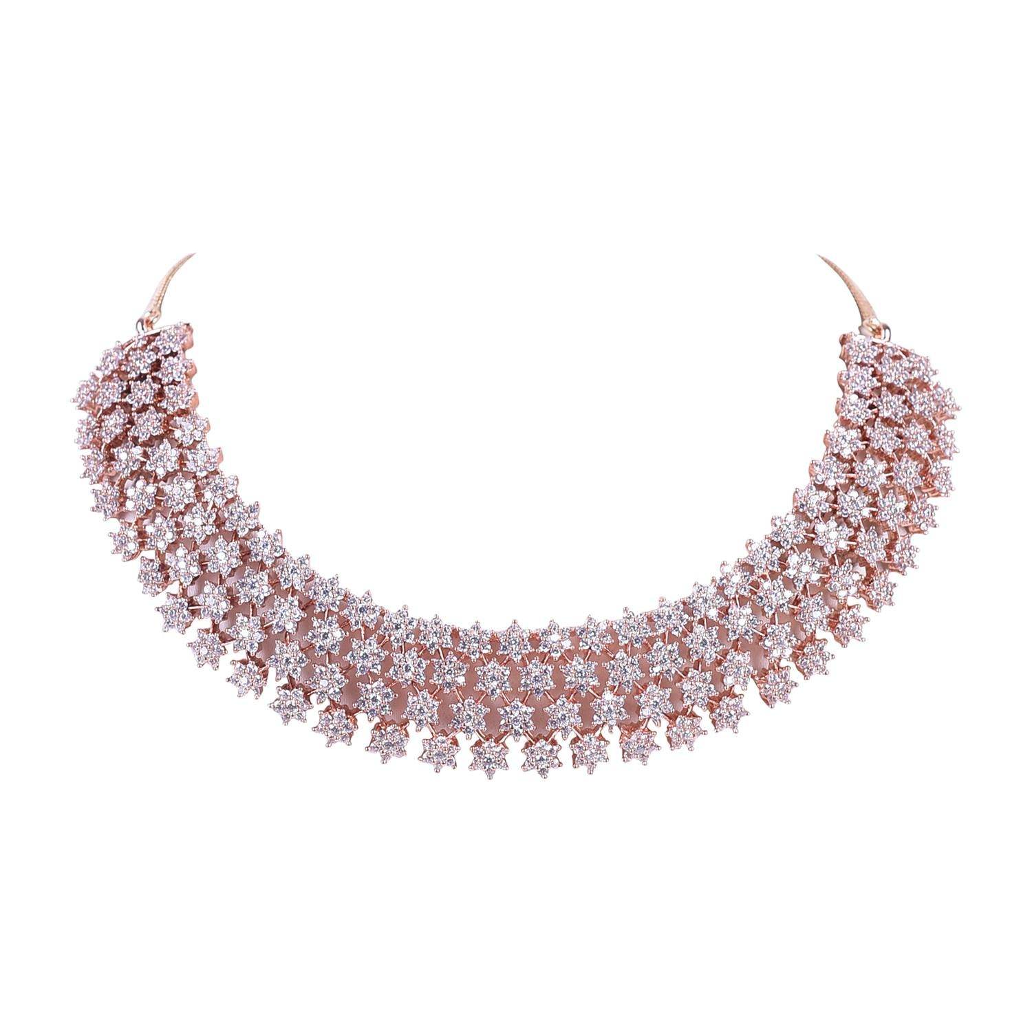 Gorgeous CZ Necklace Set for a Bold and Beautiful Statement T4 Jewels