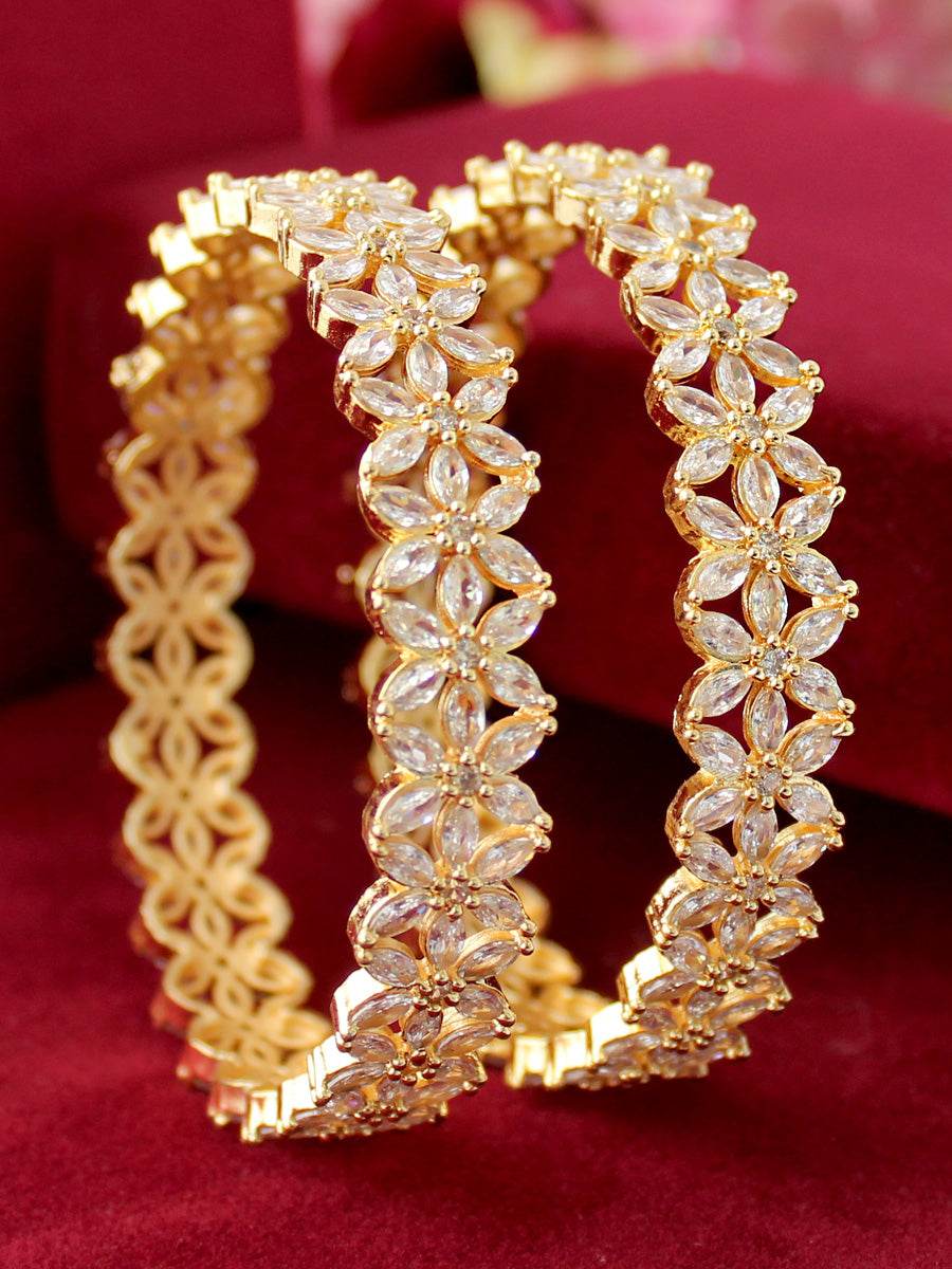 Romika Bangle Set Golden Bangles T4 Jewels