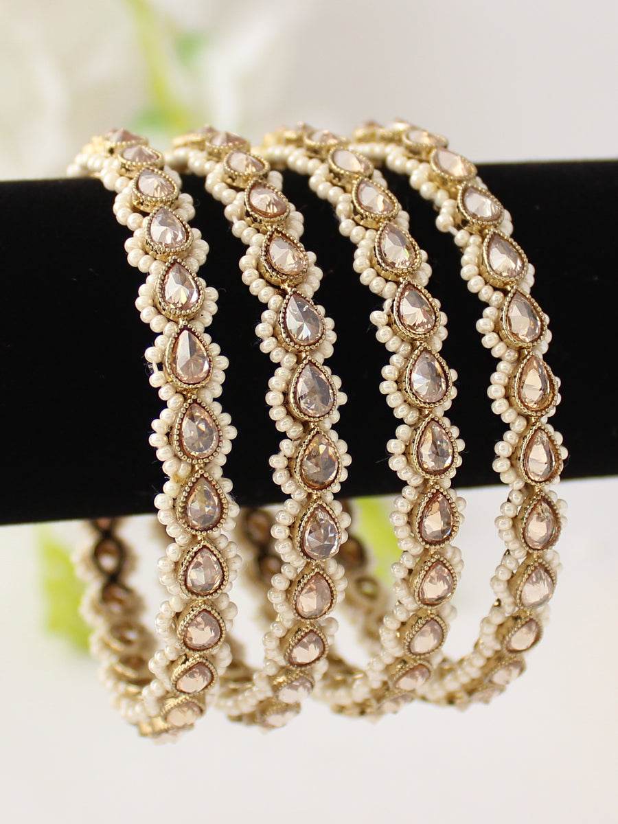 Sukriti Bangle Set Golden Bangles T4 Jewels