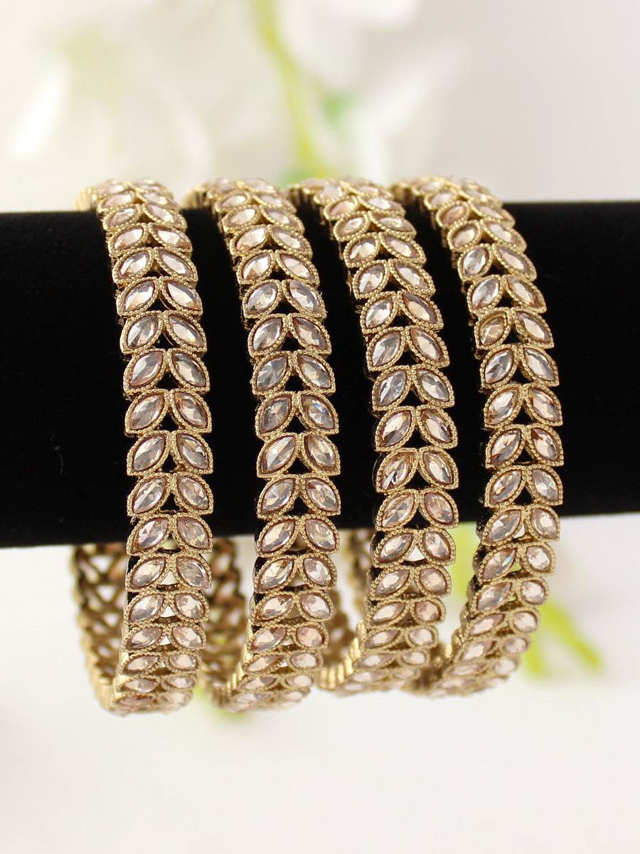Tamanna Bangle Set Gold Bangles T4 Jewels