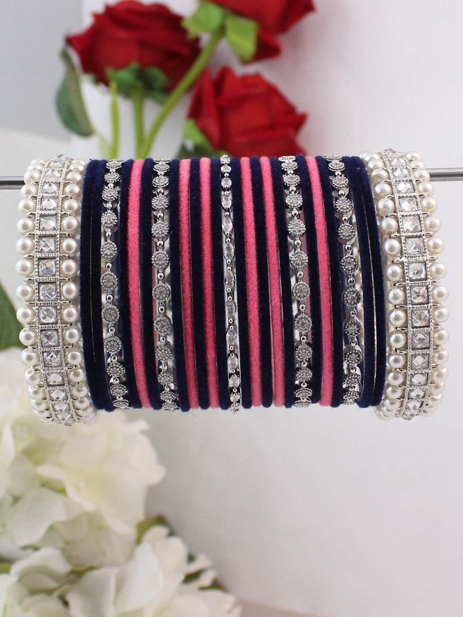 Shubhi Bangle Set Pink Bangles T4 Jewels