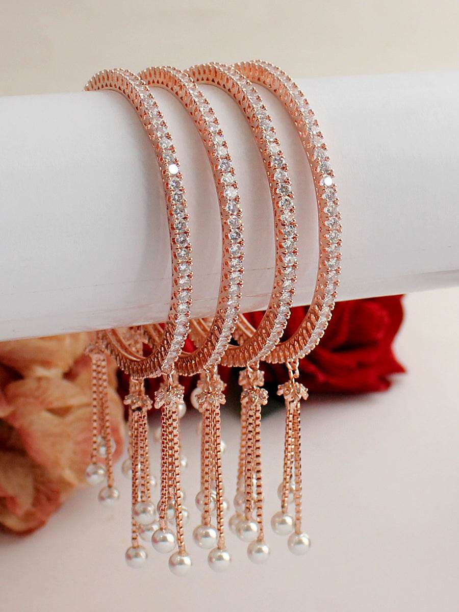 Avni Bangle Set Rose Gold Bangles T4 Jewels