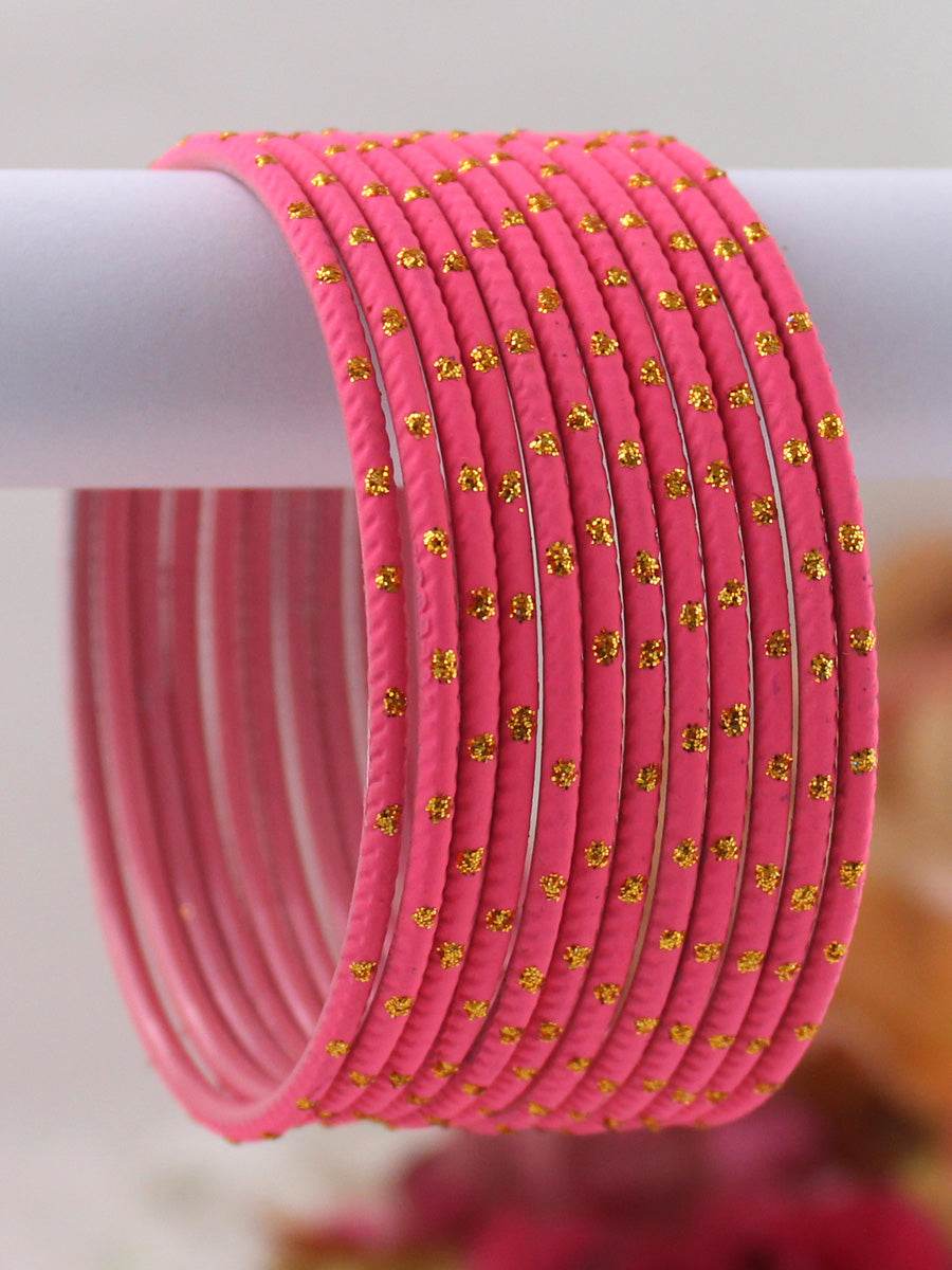 Sia Bangle Set Hot Pink Bangles T4 Jewels