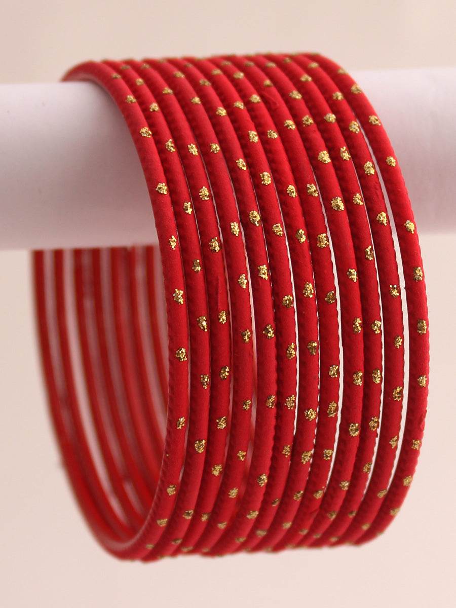 Sia Bangle Set Red Bangles T4 Jewels