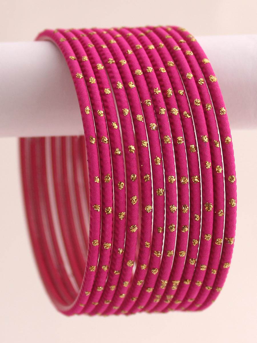 Sia Bangle Set Dark Pink 2.6 Bangles T4 Jewels