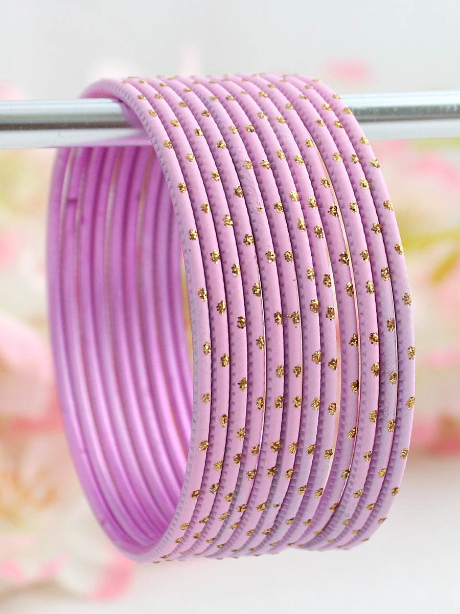 Sia Bangle Set Pastel Pink Bangles T4 Jewels