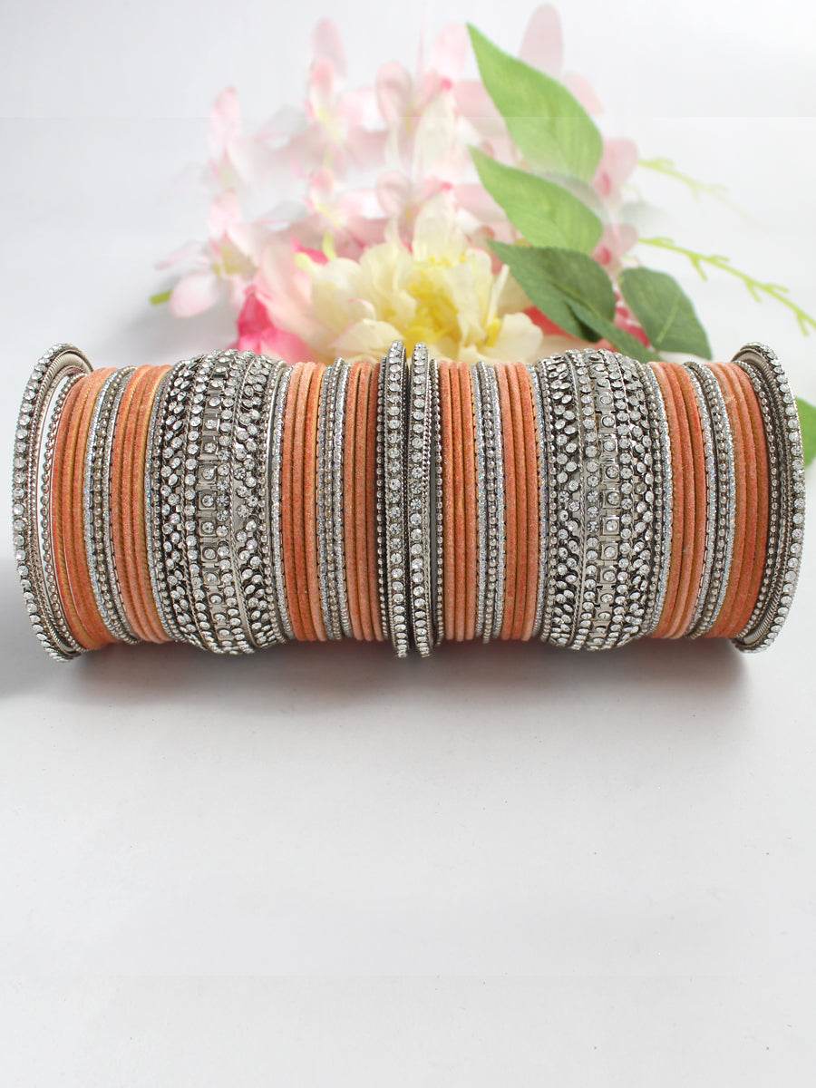Azzah Bangle Set Silver Bangles T4 Jewels