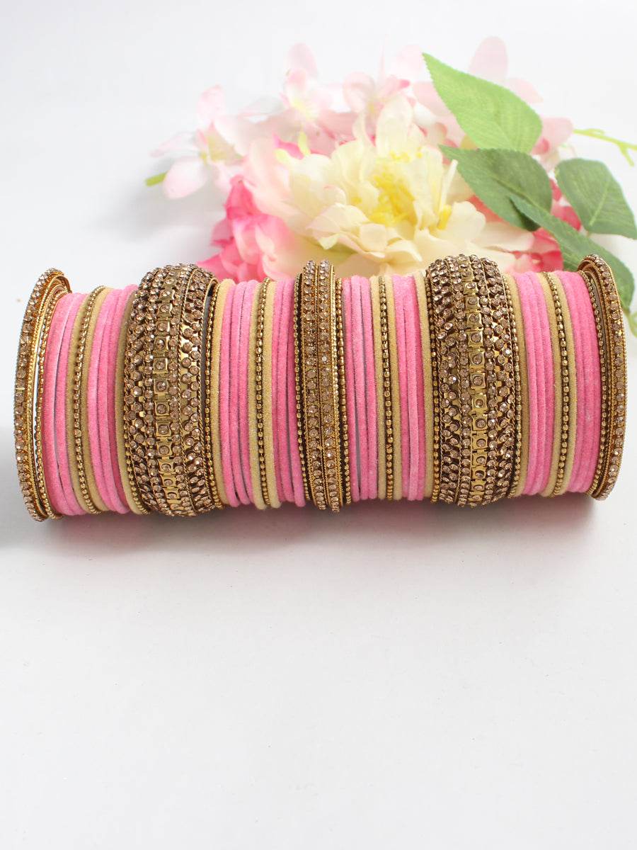 Azzah Bangle Set Gold Bangles T4 Jewels