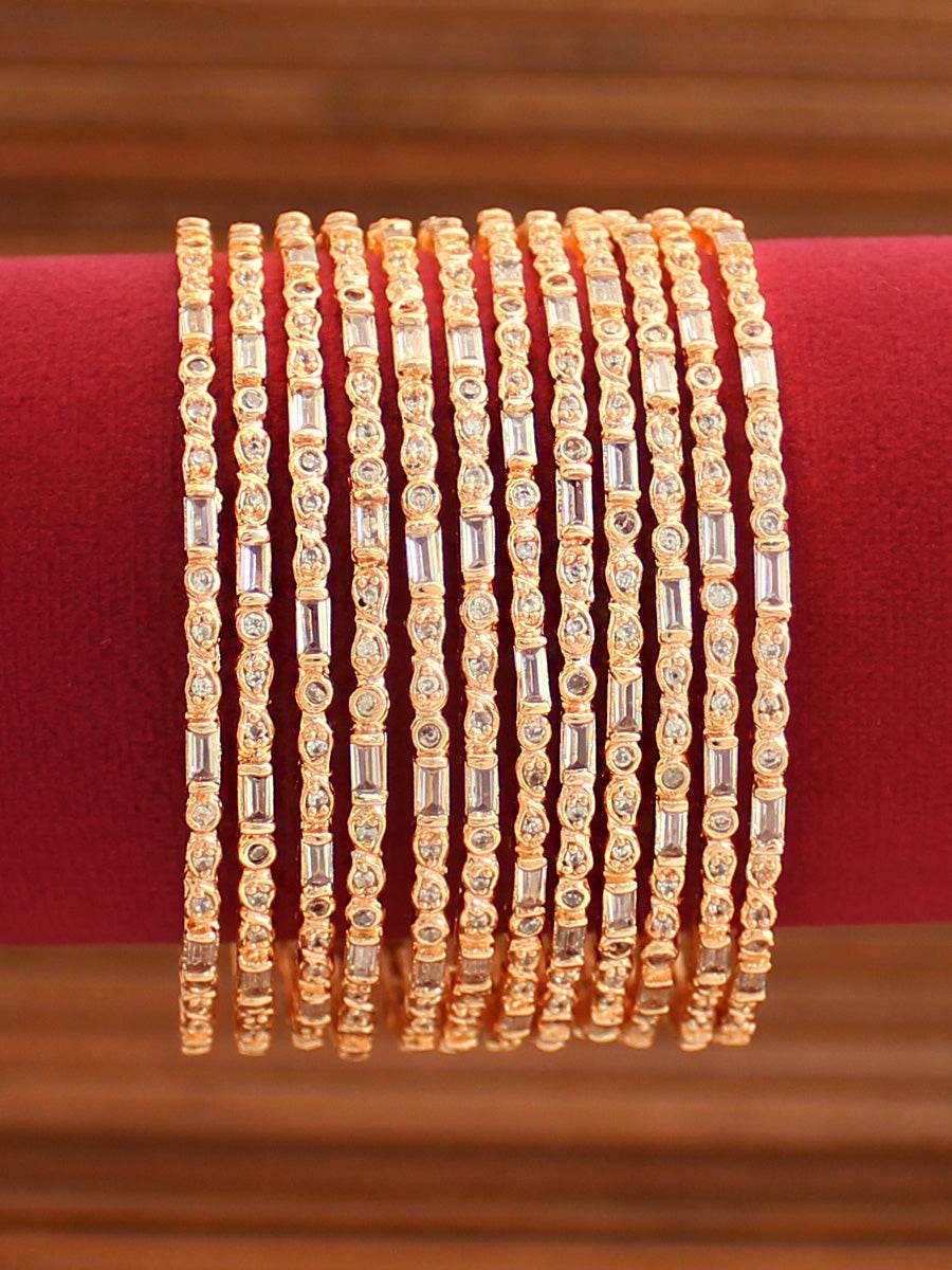 Tarasha Bangle Set Rose Gold Bangles T4 Jewels