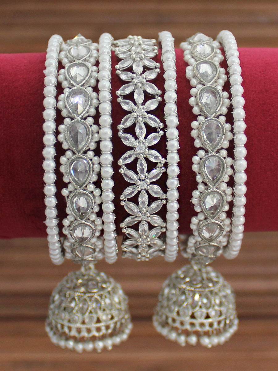 Suhair Bangle Set 2.4 Silver Bangles T4 Jewels