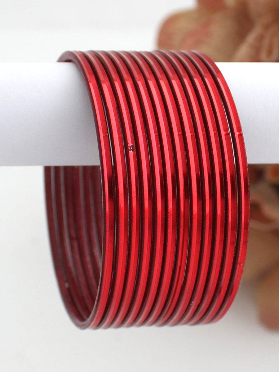 Arshi Bangle Maroon Bangles T4 Jewels