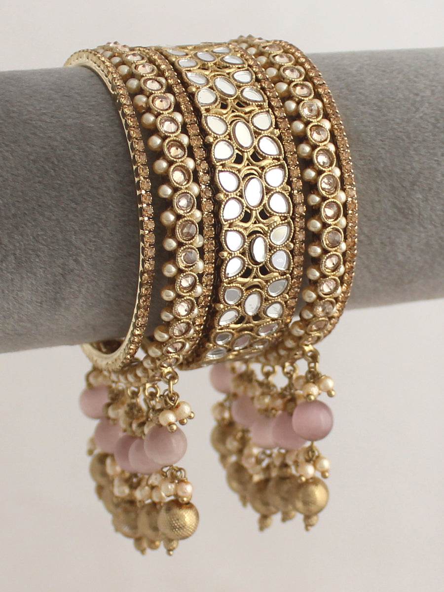Azeen Bangle Set Lavender Bangles T4 Jewels