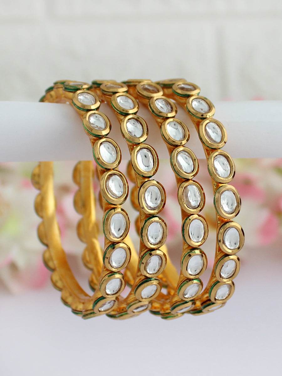Anmol Bangle Set White 2.4 Bangles T4 Jewels
