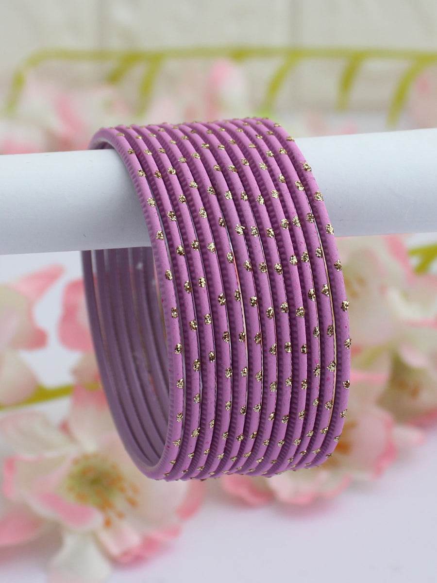 Sia Bangle Set Mauve Bangles T4 Jewels