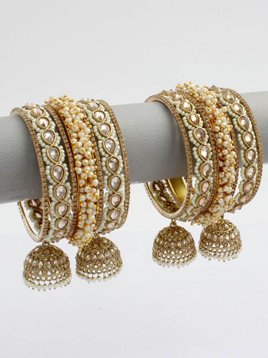 Zareen Bangle Set Golden Bangles T4 Jewels