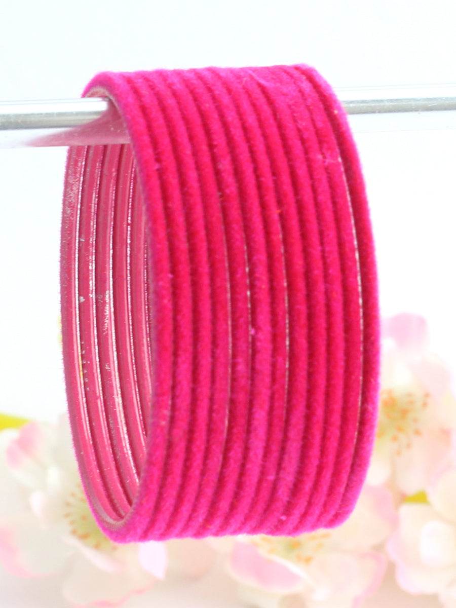 Dhaani Bangle Set Hot Pink Bangles T4 Jewels