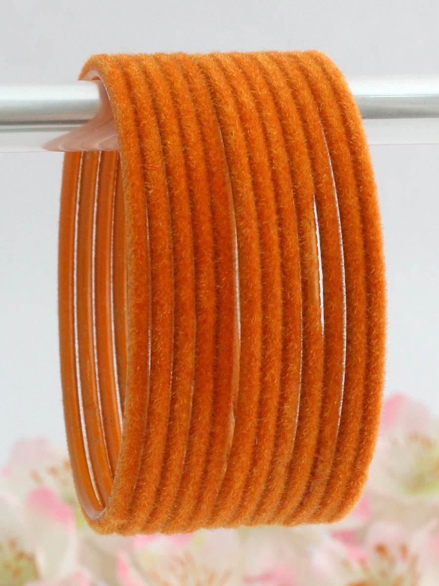 Dhaani Bangle Set Orange Bangles T4 Jewels
