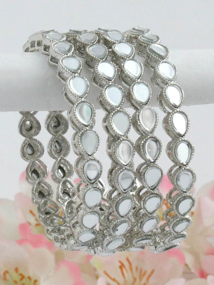 Sujaya Bangle Set Silver Bangles T4 Jewels
