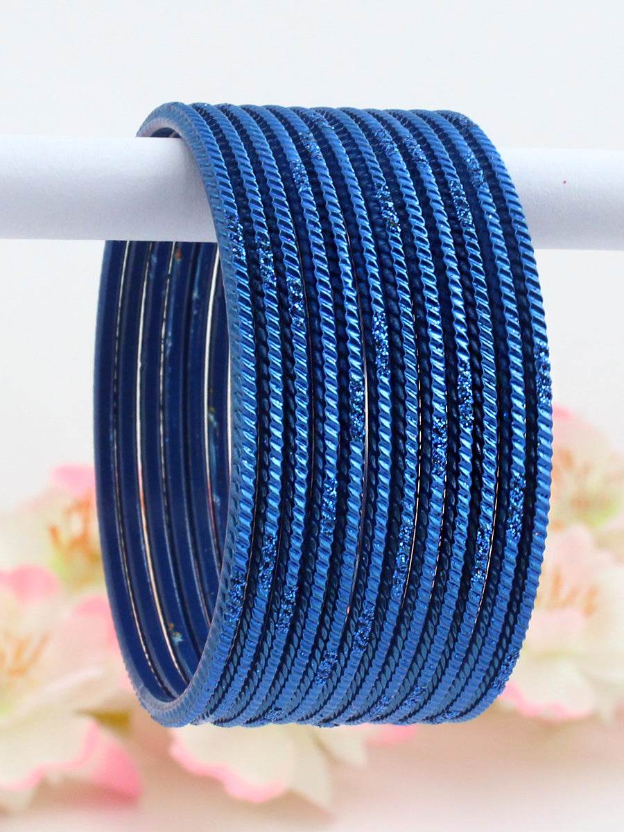 Yukti Bangle Set Ink Blue Bangles T4 Jewels