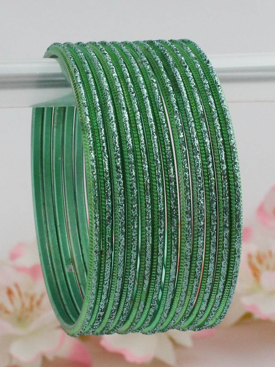 Raavi Bangle Set Mint Green Bangles T4 Jewels