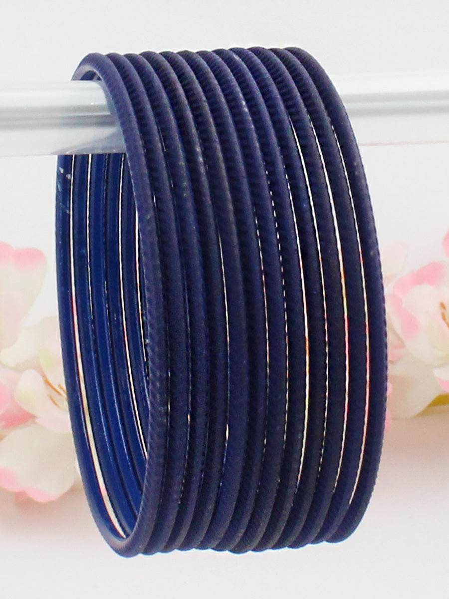 Sana Bangle Set Navy Blue Bangles T4 Jewels