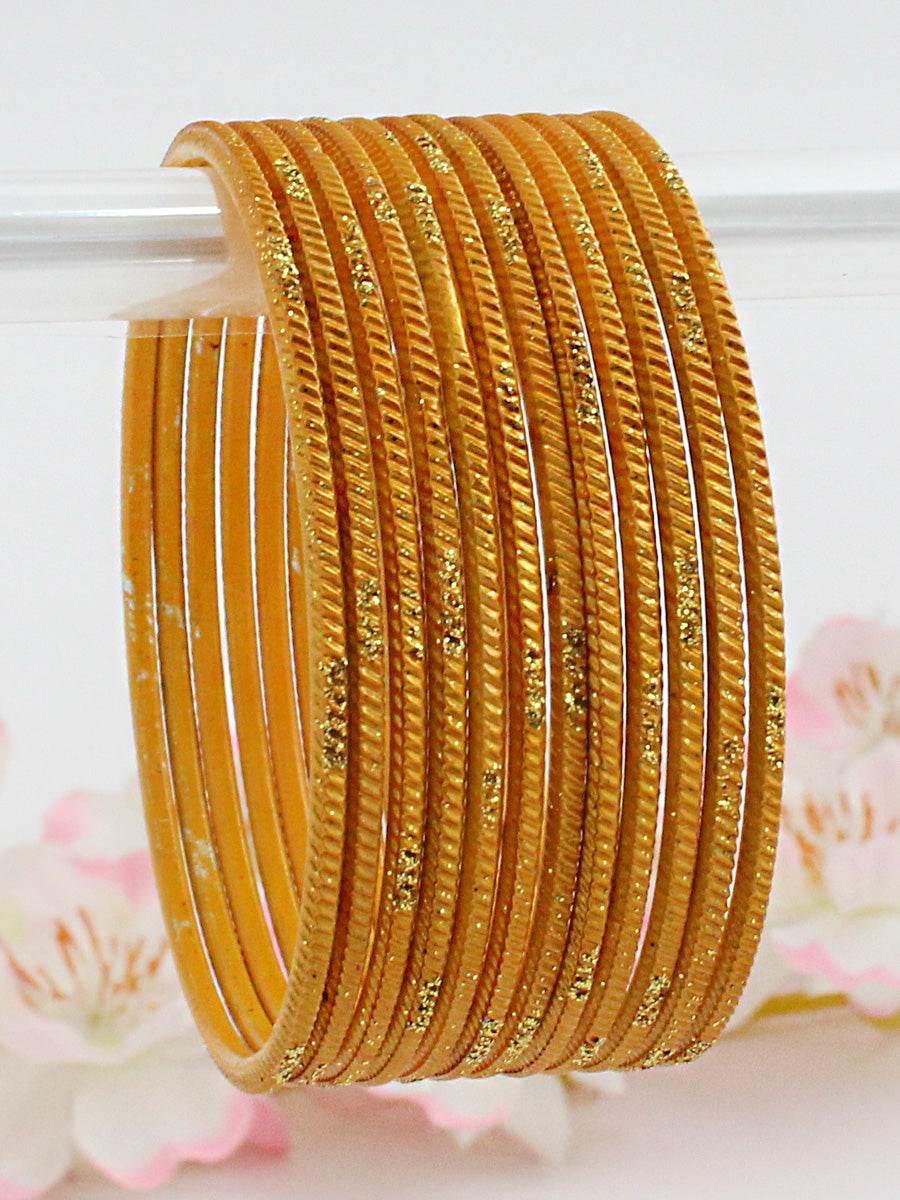 Yukti Bangle Set Yellow Bangles T4 Jewels