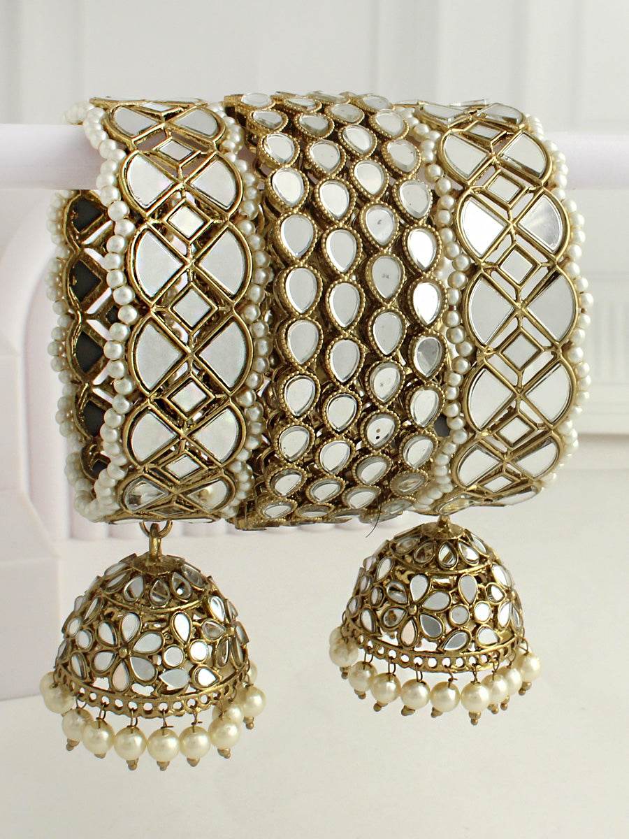 Ishrat Bangle Set / Stack Gold Bangles T4 Jewels