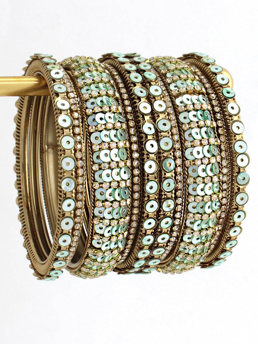 Hari Chudiyan Green Chudiyan Ka Set Fashion :: Bangles :: LAC