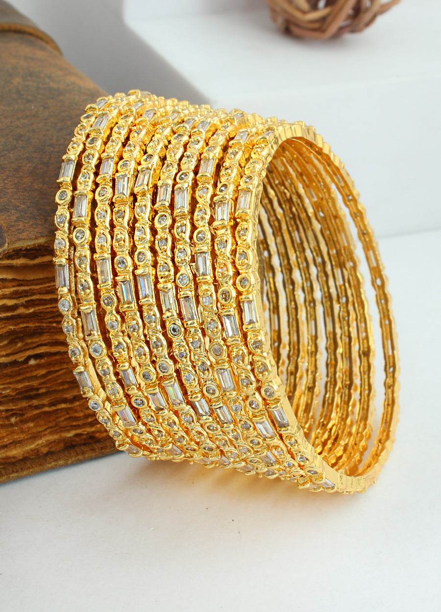 Shrika Bangle Set Gold Bangles T4 Jewels