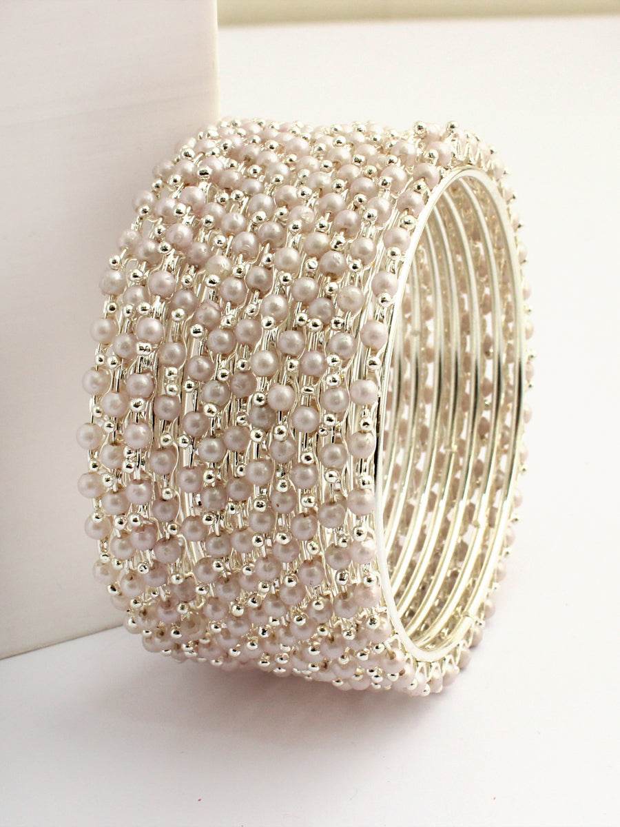 Urvi Bangle Set Silver Bangles T4 Jewels