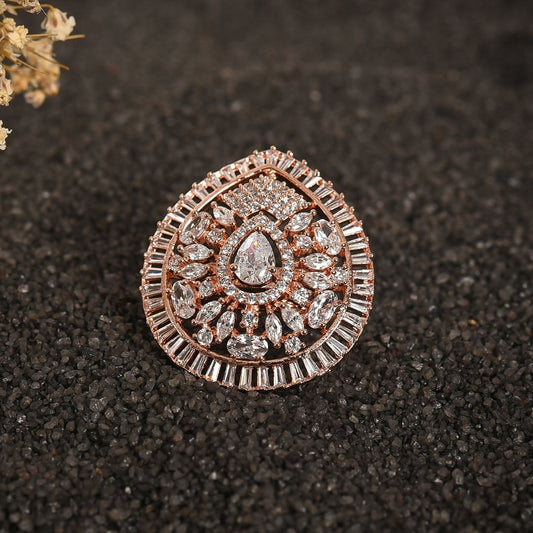 T4 Jewels Special Design American Diamond Ring - ADR0011
