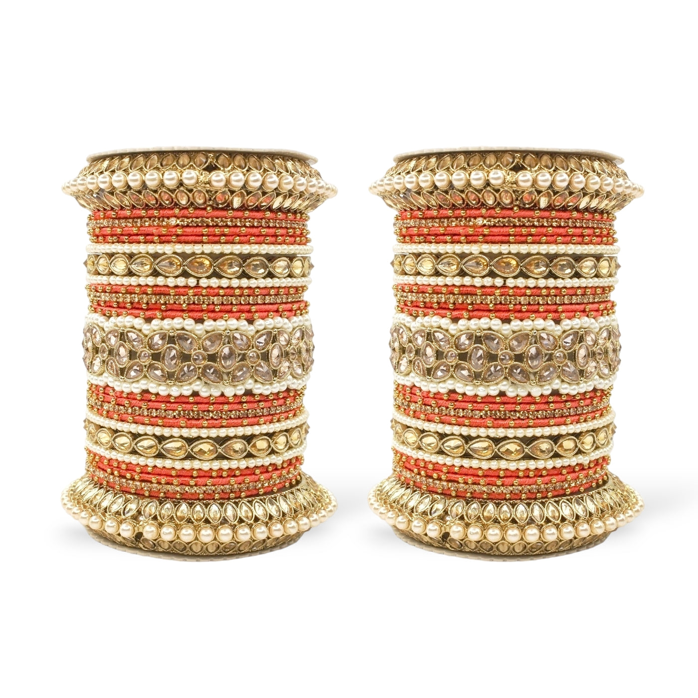 Beautiful Bridal Bangle Set with Pacheli Kada by T4 Jewels