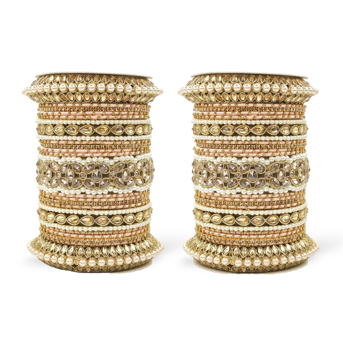 Beautiful Bridal Bangle Set with Pacheli Kada by T4 Jewels