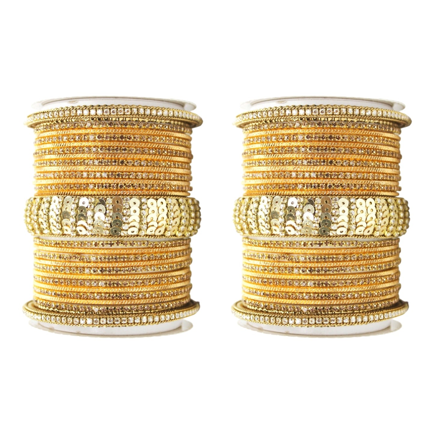 Beautiful Partywear Bangle set with Sequence Work