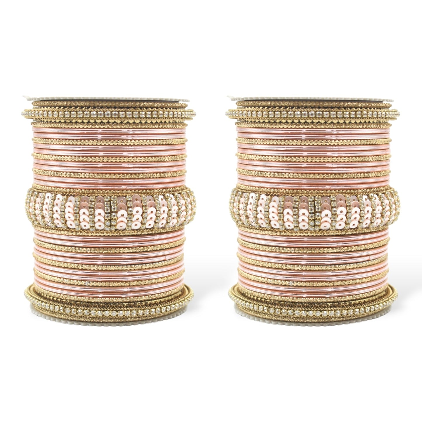 Beautiful Partywear Bangle set with Sequence Work